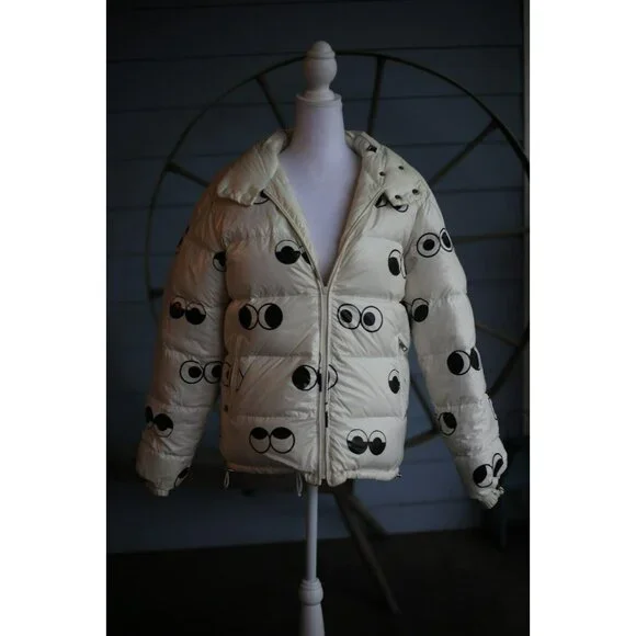 RARE Moncler White Down Puffer Jacket Size 1 / Small $1,925